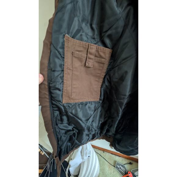 Berne Bark Canvas Insulated Shop Coat Mens 3XLT Workwear Utility Barn Coat Chore - Picture 8 of 11